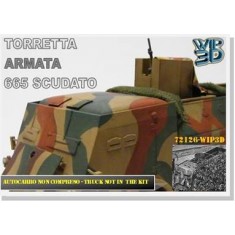 1/72 Fiat 665 Scudato Armoured Turret
