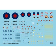 1/144 Avro 698 Vulcan Decals Part.1 for Great Wall Hobby / Pit-Road kit