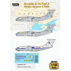 1/144 Ilyshin Il-76 Decal Part.3 - Ukraine AF Il-76MD for Zvezda kits