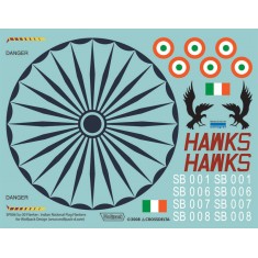 1/32 Su-30K Flanker Decals - 'Indian AF Special Markings' for Trumpeter Su-27UB kit