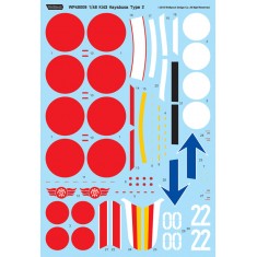 1/48 Nakajima Ki43 Hayabusa Decals Part.2 [Model 2] for Hasegawa kit