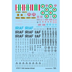 Decals for 1/72 The Last Active Tomcats - Iranian Alicat (F-14A Tomcat)