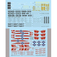 1/72 Grumman F-14A Tomcat Part.2 VF-1 "Wolfpack" 1970 Era Decals for Academy kits