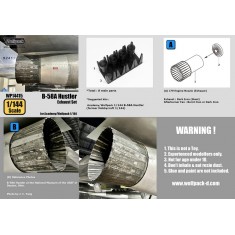 1/144 B-58A Hustler Exhaust Set for Academy Kit