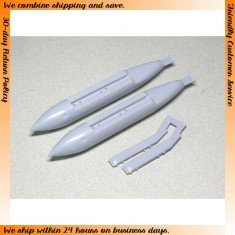 1/32 F-14 Fuel Tank & Pylon set for Tamiya kit (4 Resin Parts)