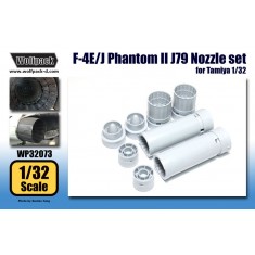 1/32 McDonnell Douglas F-4E/J Phantom II J79 Engine Nozzle Set for Tamiya kit