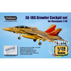 1/48 EA-18G Growler Cockpit Set for Hasegawa kit