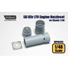 1/48 IAI Kfir J79 Engine Nozzle Set for Kinetic kit (3 Resin Parts+PE)