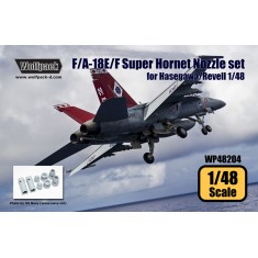 1/48 Boeing F/A-18E/F Super Hornet F414 Engine Nozzle Set for Hasegawa/Revell (8 Resin)