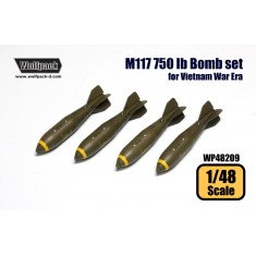 1/48 M117 750 lb Bombs Set for Vietnam War Era (4 bombs)