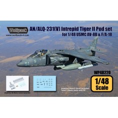 1/48 USMC AV-8B & F/A-18 AN/ALQ-231 Intrepid Tiger II Pod set