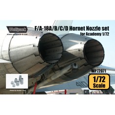 1/72 F/A-18A/B/C/D Hornet F404 Engine Nozzle Set for Academy kits (6 Resin Parts)