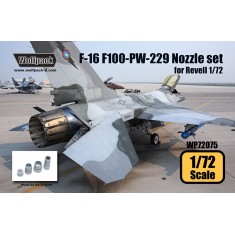 1/72 F-16 F100-PW-229 Engine Nozzle Set for Revell kit
