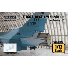 1/72 F-16C F110-GE-129 Engine Nozzle Set for Tamiya (3 resin parts)