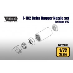1/72 F-102 Delta Dagger J57 Engine Nozzle set for Meng Models