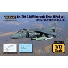 1/72 AN/ALQ-231 Intrepid Tiger II Pod set for USMC AV-8B & F/A-18