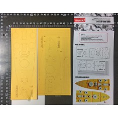 1/350 HMS Lord Nelson Deck Painting Mask for Hobby Boss kits #86508/86509