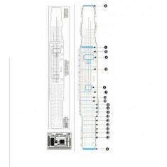 1/700 USS Lexington CV-2 Wood Deck for Meng Model #PS002