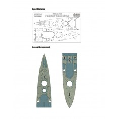 1/700 HMS Prince of Wales 1941.5 Wooden Deck for Flyhawk kit #FH1153