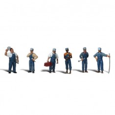 N scale Train Mechanics (6 figures)
