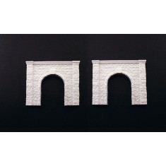 1/160 (N Scale) Cut Stone Tunnel Single Portal (2pcs)