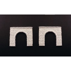 1/160 (N Scale) Stone Tunnel Single Portal (2pcs)