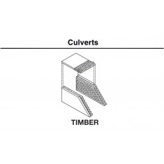 1/87 (HO Scale) Timber Culvert (2pcs)