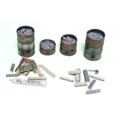 1/35 Drum Stove and Fire Wood Set