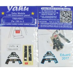1/48 Fw-190A-3 Instrument Panel for Eduard kits