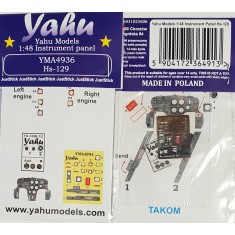 1/48 Henschel Hs-129 Instrument Panel for Takom kits