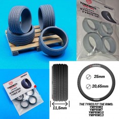 1/24 Mazda RX-7 VeilSide D1-GT 18'' Stretched Tyres for Tamiya #24116