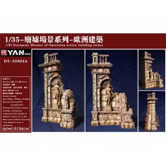 1/35 European Theatre of Operation Building Ruins #A (resin, 10.8 x 8.5 x 19.5cm)