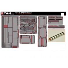 1/35 Soviet KV-2 Heavy Tank Detail Parts for Tamiya 35375