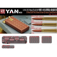 1/35 88mm Flak 36/37 Shells (36 rounds) with Ammo Boxes (4pcs)