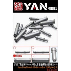 1/35 WWII German 150mm Six-Barrel Rocket Launcher Tubes #HEAT (6pcs)