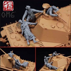 1/35 WWII German Tank Crew Casualties Set (3 Figures)