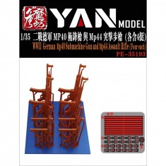 1/35 WWII German MP40 And MP44 Weapon Set (4pcs Each)