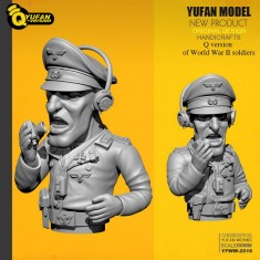 60mm Scale WWII German Signal Corps Officer Bust (Q Figure)