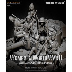 1/35 Women in World War II for Panzerkampfwagen Tiger Ausfuhrung E (6 figures)