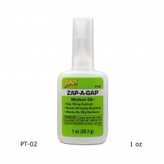Zap-A-Gap CA+ Super Glue Medium Viscosity (1 oz / 28.3 g)