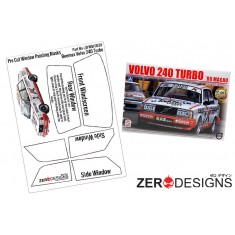 1/24 Volvo 240 Turbo Window Pre-Cut Painting Masks for Beemax kits