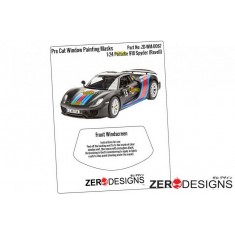 1/24 Porsche 918 Spyder Pre Cut Window Painting Masks for Revell kits