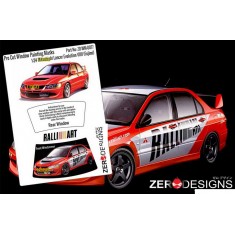1/24 Mitsubishi Lancer Evo VIII Pre Cut Window Painting Masks for Fujimi kits