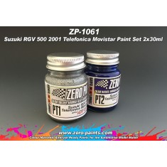 Suzuki RGV 500 2001 Telefonica Movistar Paint Set 2x30ml