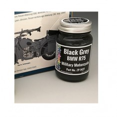 BMW R75 German Military Motorcycle Paint - Black Grey 60ml