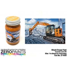 Hitachi Orange Excavator Colour Paint 60ml for Hasegawa Z Axis 135 US model