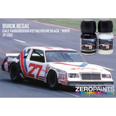 Buick Regal 1982 Cale Yarborough #27 Valvoline Black/White Paint Set (2x 30ml)