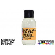 Satin (Semi Gloss) Clearcoat Lacquer (100ml) Pre-Thinned for Airbrushing