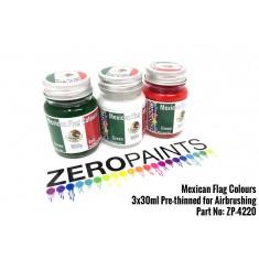 Mexican Flag Coloured Paints 3x30ml