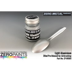 Light Aluminium Paint - 30ml - Zero Metal Finishes